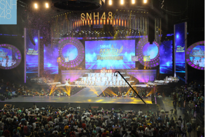 SNH48三团美少女偶像比拼 角逐年度人气王座
