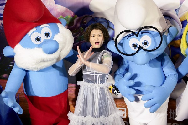 苏运莹出席《蓝精灵》发布会